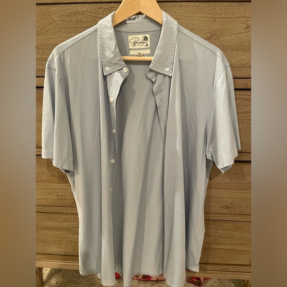 BONOBOS Slim Fit Short Sleeve Button-Up Shirt Size Large - Picture 1 of 3